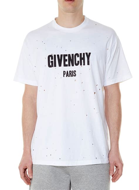 men's givenchy shirts on sale|givenchy t shirt with holes.